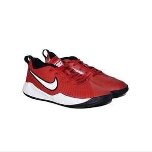 Nike Team Hustle Quick 2 Boys Basketball Sneakers In University Red Size 4.5
